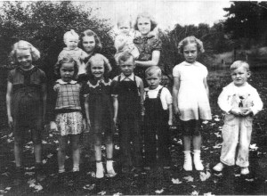 A typical gather of children during the 1940's - A Pinterest Image
